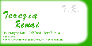 terezia remai business card